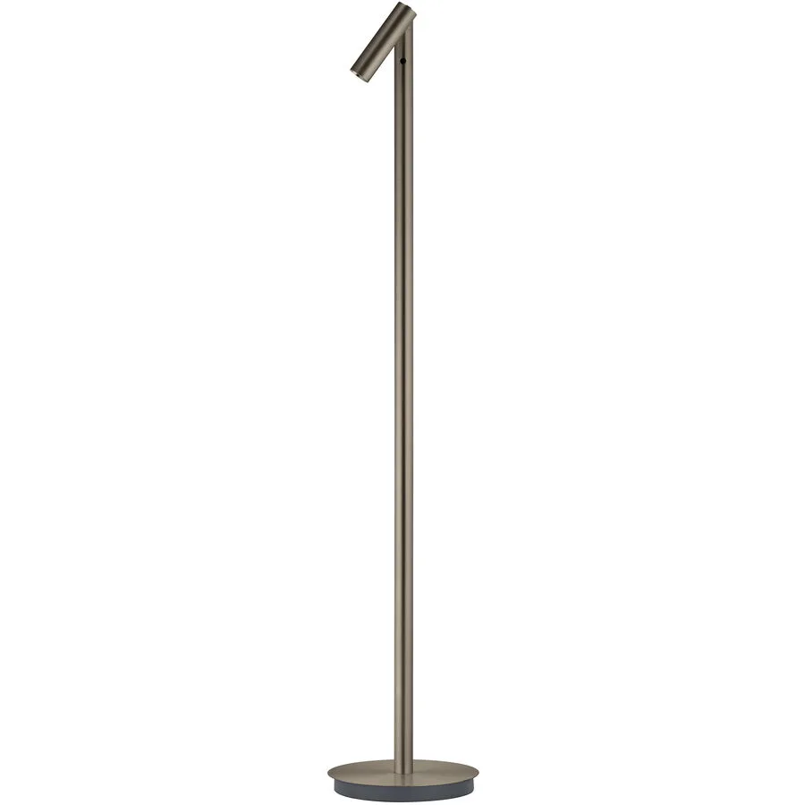 Designer-Stehlampe Bankamp POINT bronze dimmbar H 125 cm - Material: Aluminium/Stahl - LED - Lichtfarbe: Extra warmweiss - LED Energiesparlampen