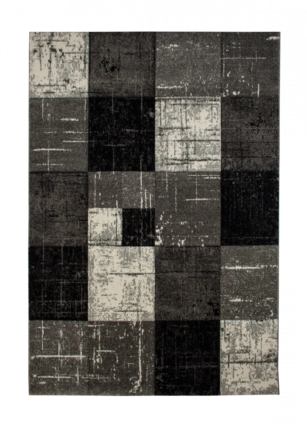 Wilton-teppe - London Square (sort) (Størrelse: Rund 200 cm)