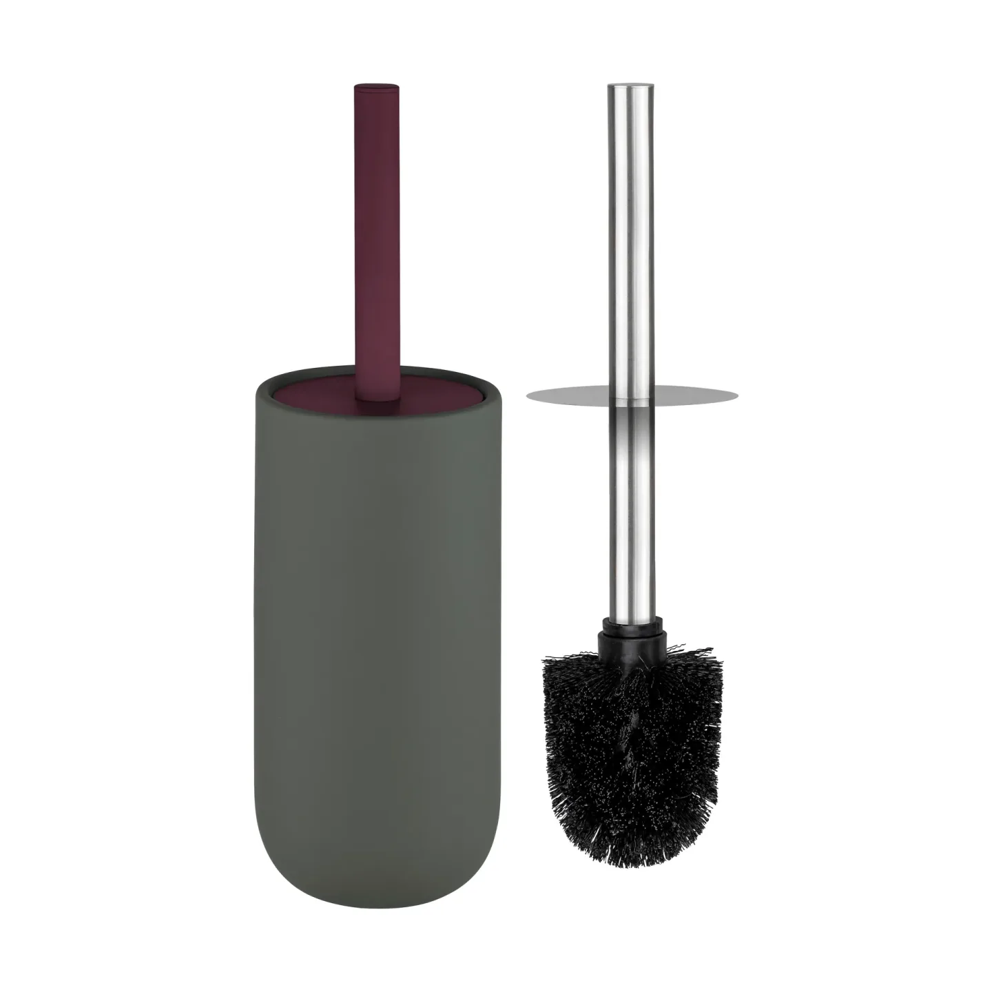Mette Ditmer Lotus play Toilettenbürste inkl 2 Toilettenbürstenköpfe Dark olive