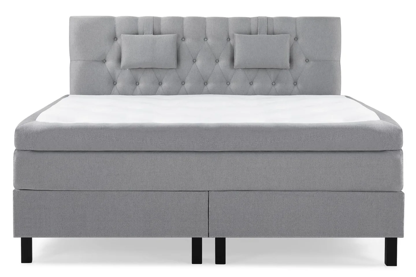 Lucky Komplett Sängpaket 160x200 Polyeter Diamant - Nackkudde Liten Mellangrå