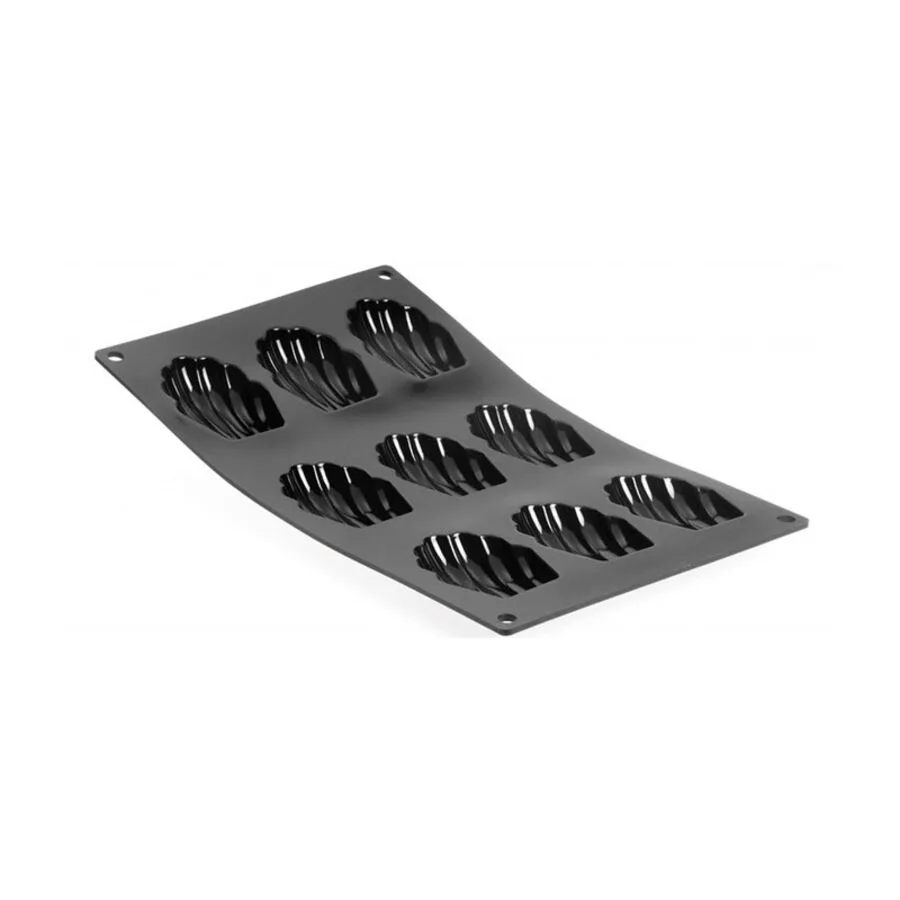 De Buyer Backförmchen Moul Flex schwarz Silikon B 17.5 T 30 cm