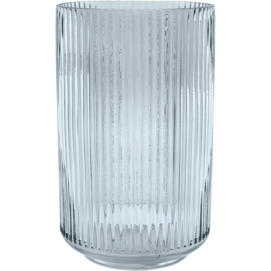 POINT-VIRGULE Windlicht Lamazère Blau Glas 12 cm 19.3 cm