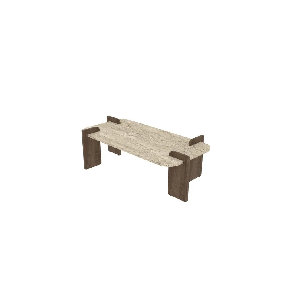 Lyren Soffbord 120 cm - Brun/Mörkbrun