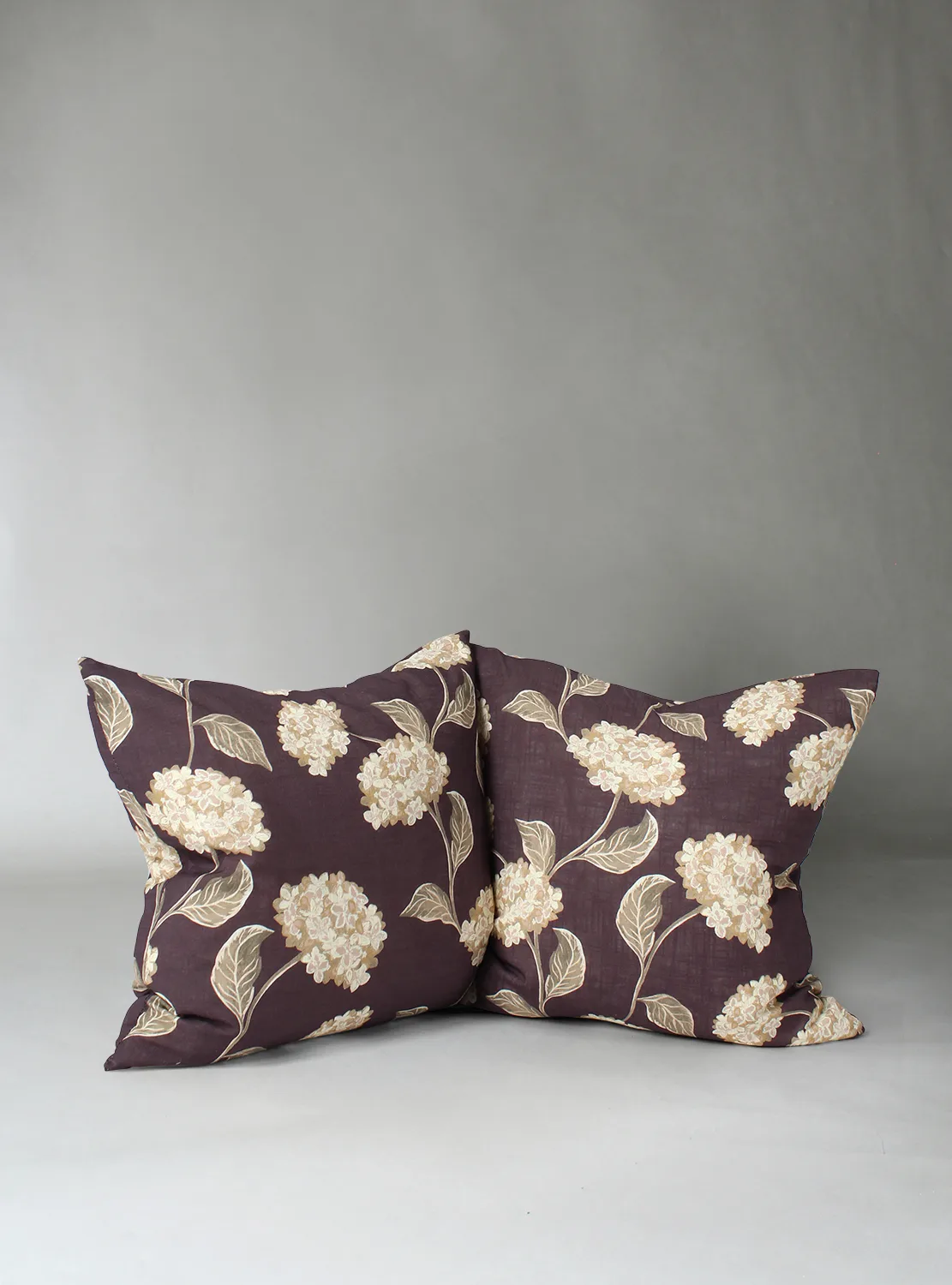 Putetrekk x 2 - Dorthe (lilla) (Størrelse: 45 x 45 cm)