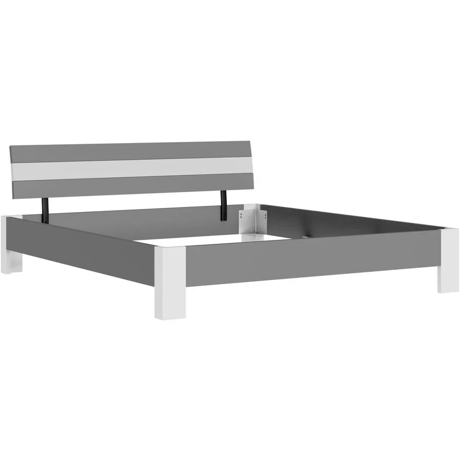 Bett Window anthrazit Holzwerkstoff 186 x 213 cm - Möbel Konfigurator: Traummöbel individuell zusammenstellen