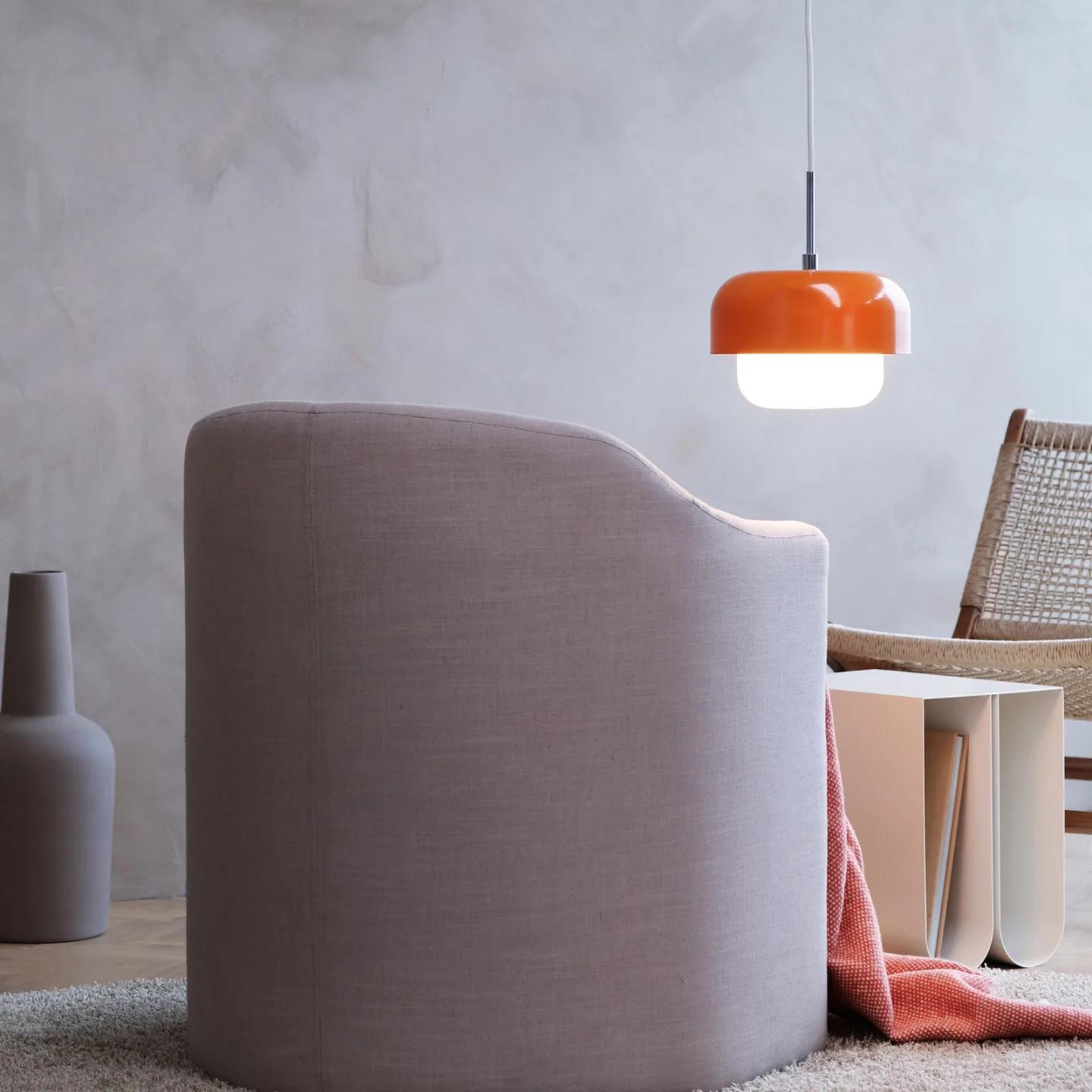 Dyberg Larsen - Haipot Ø23 - Taklampa - Orange