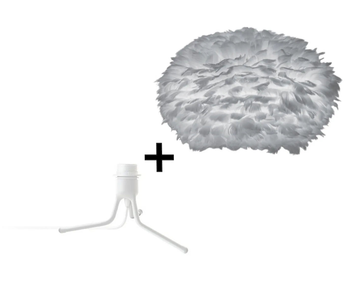 Eos Tischleuchte Medium w/Mini Fod Grau/Weiß - UMAGE - Schlafzimmer - Sonstige