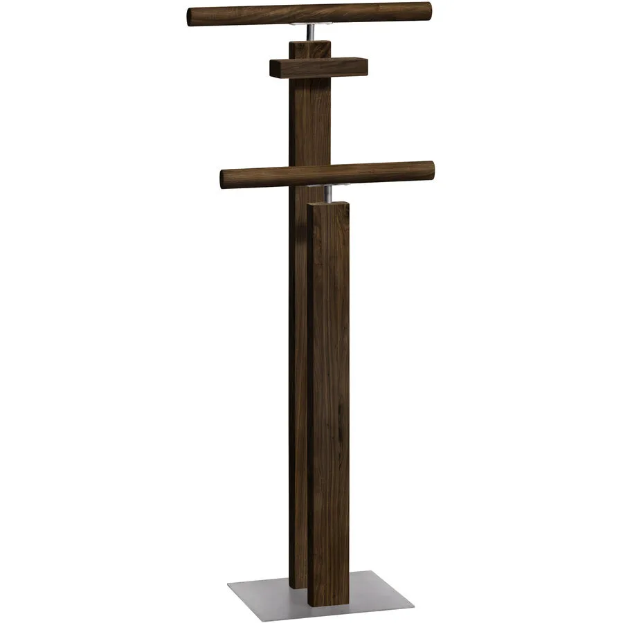Hasena Herrendiener Claudio Metall: 42-Alu / Holz: 82-Nussbaum, geölt Nussbaum, Stahl B 45 cm