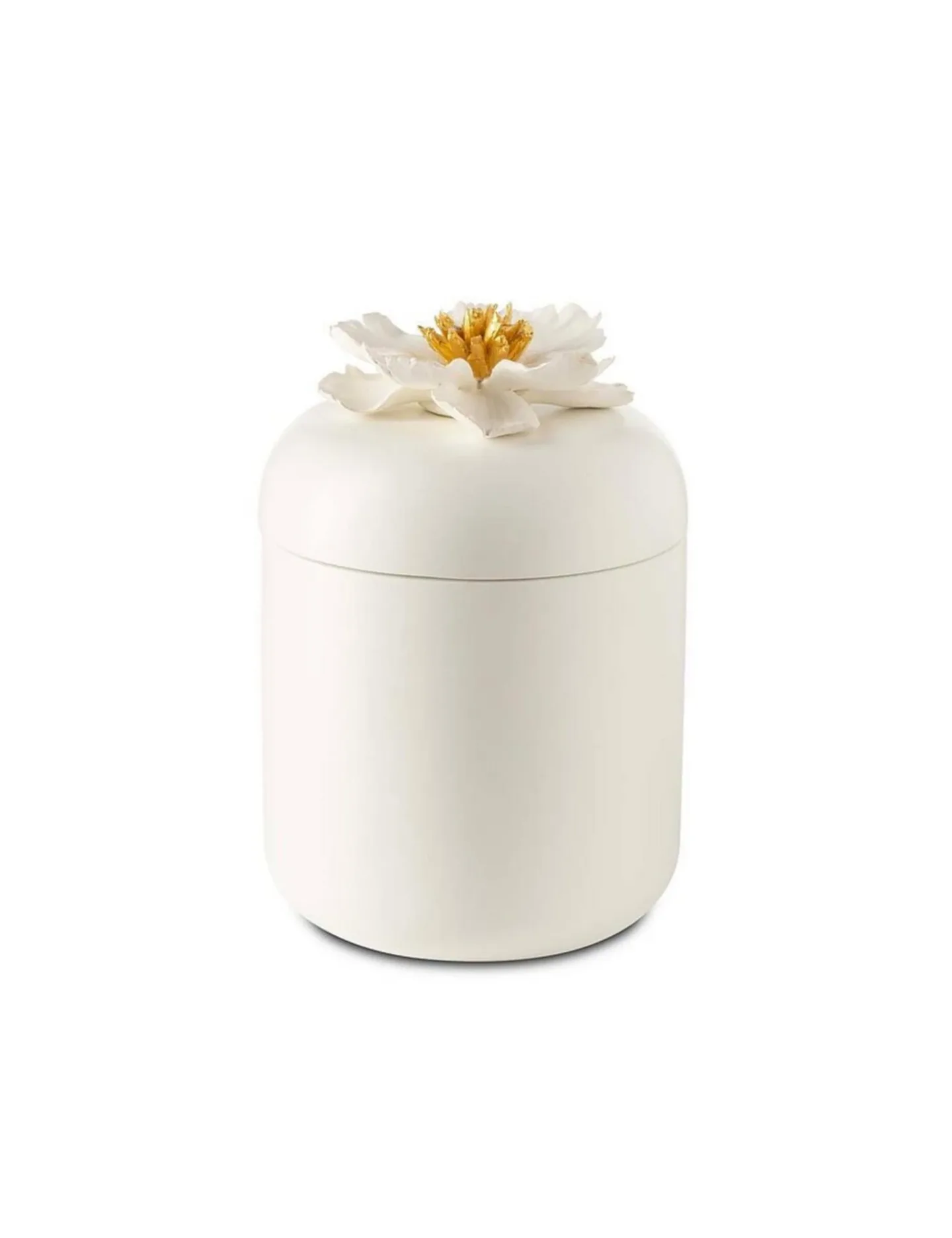 Abhika Dose Peony Weiss H: 16 cm | Schubiger Möbel