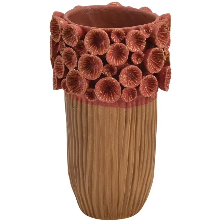 Vase Myko burgund Polyresin D 24.5 H 41 cm