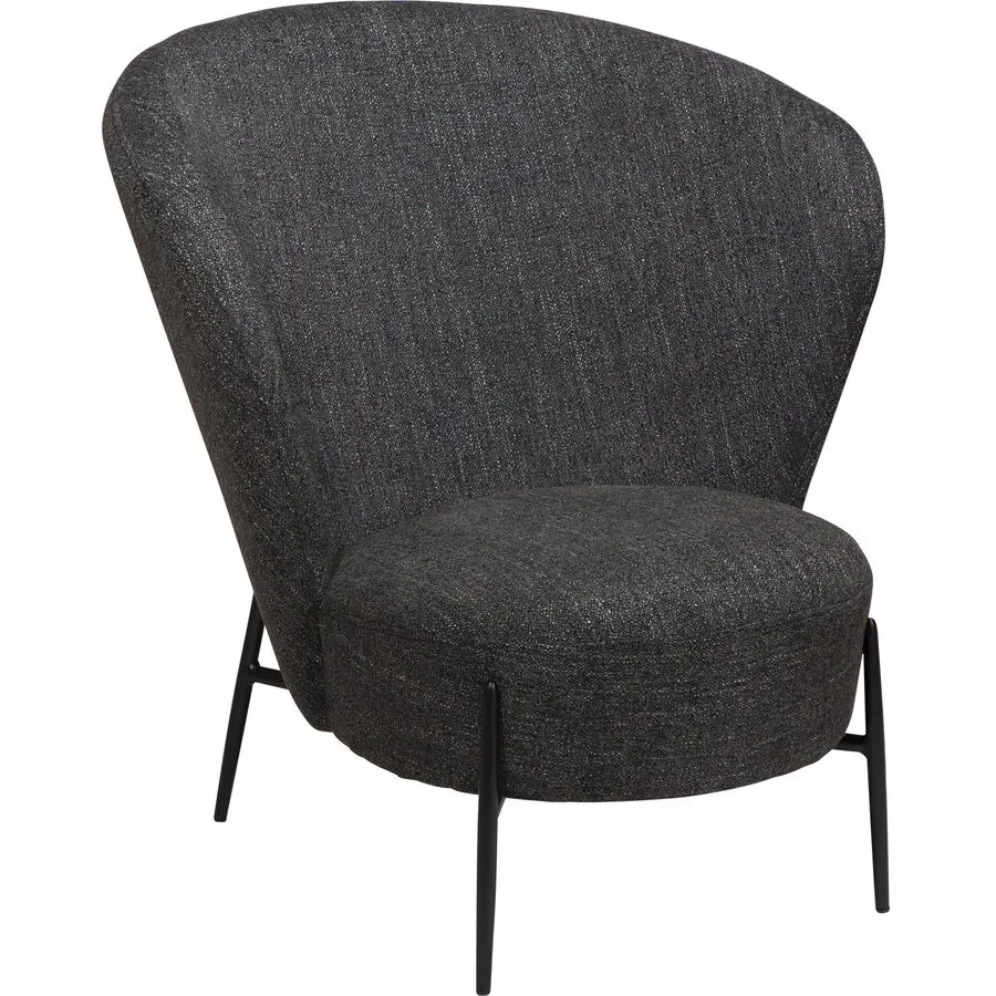 DAN-FORM Sessel Orbit black Stoff B 84 T 83 cm H 84.5 cm