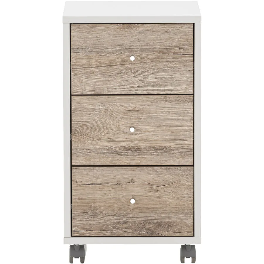 Rollcontainer Ciri Weiss Holzwerkstoff 32.6 cm 59.7 cm 39.1 cm