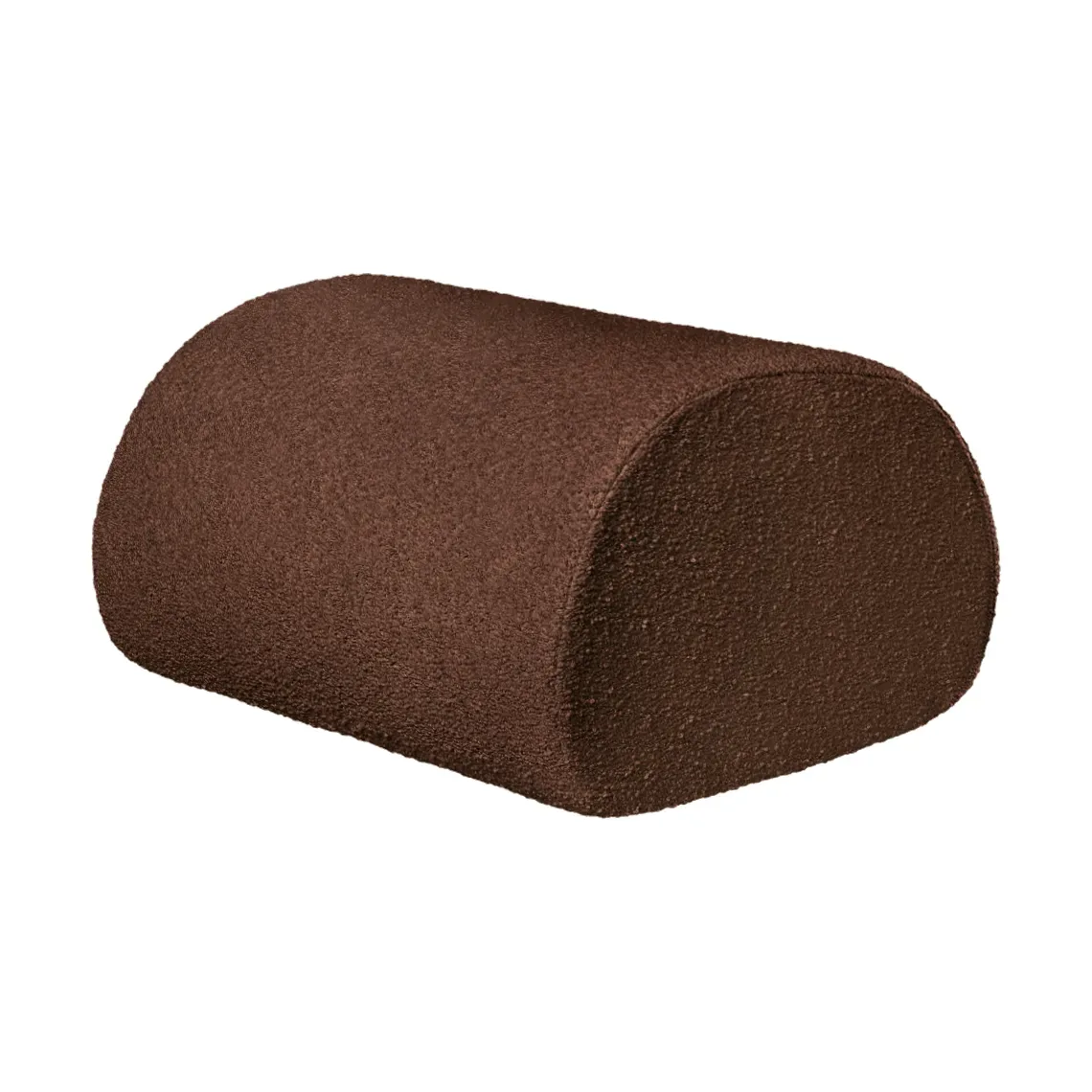 Ferm Living Rouli Pouf pure bouclé Chestnut brown