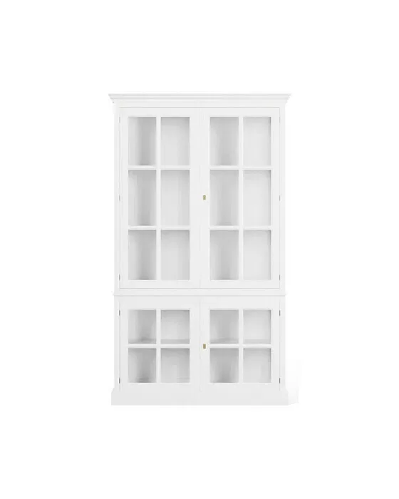 Seethrough Vitrinenschrank classic white