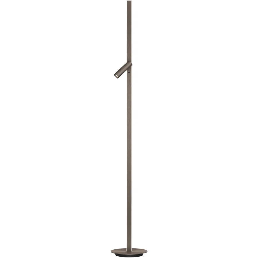 Designer-Steh/Leselampe Bankamp Line bronze dimmbar H 160 cm - LED - Lichtfarbe: Extra warmweiss - Material: Aluminium/Eisen/Acryl -