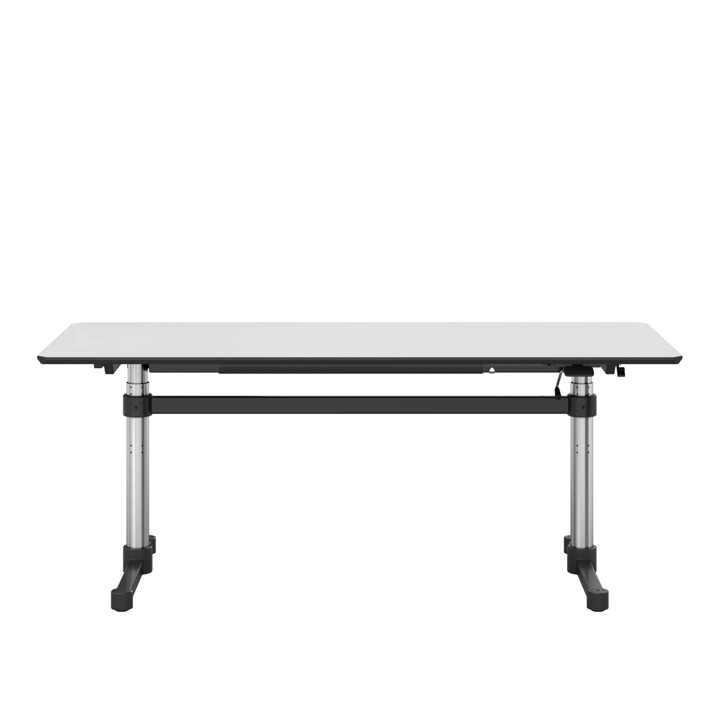 USM - USM Kitos T6 02 Laminate Pearl Grey - Skrivbord - Grå - Metall
