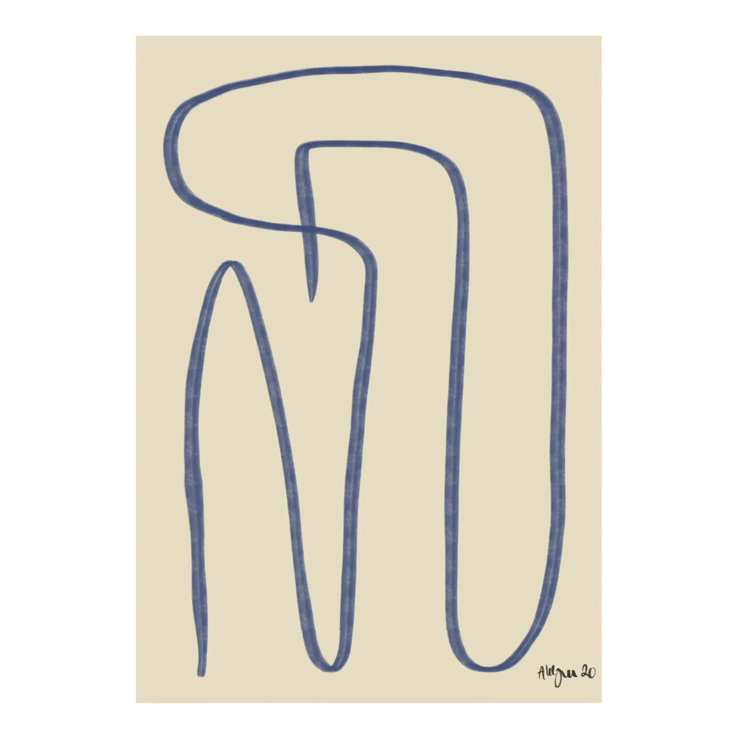 Paper Collective Different Ways poster blå 50x70 cm