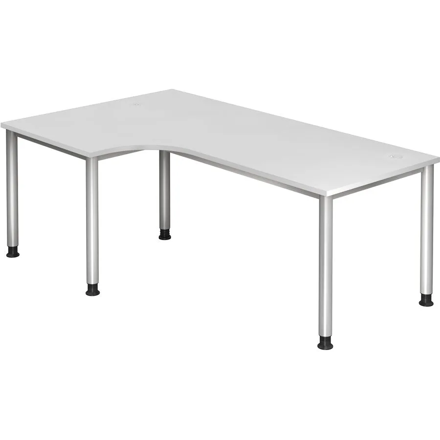 Schreibtisch Office weiss Holzwerkstoff Höhenverstellbar B 200 T 120 cm