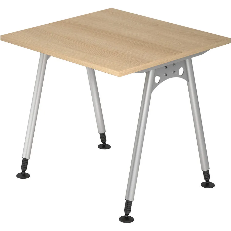 Schreibtisch Office eiche Holzwerkstoff B 80 T 80 cm