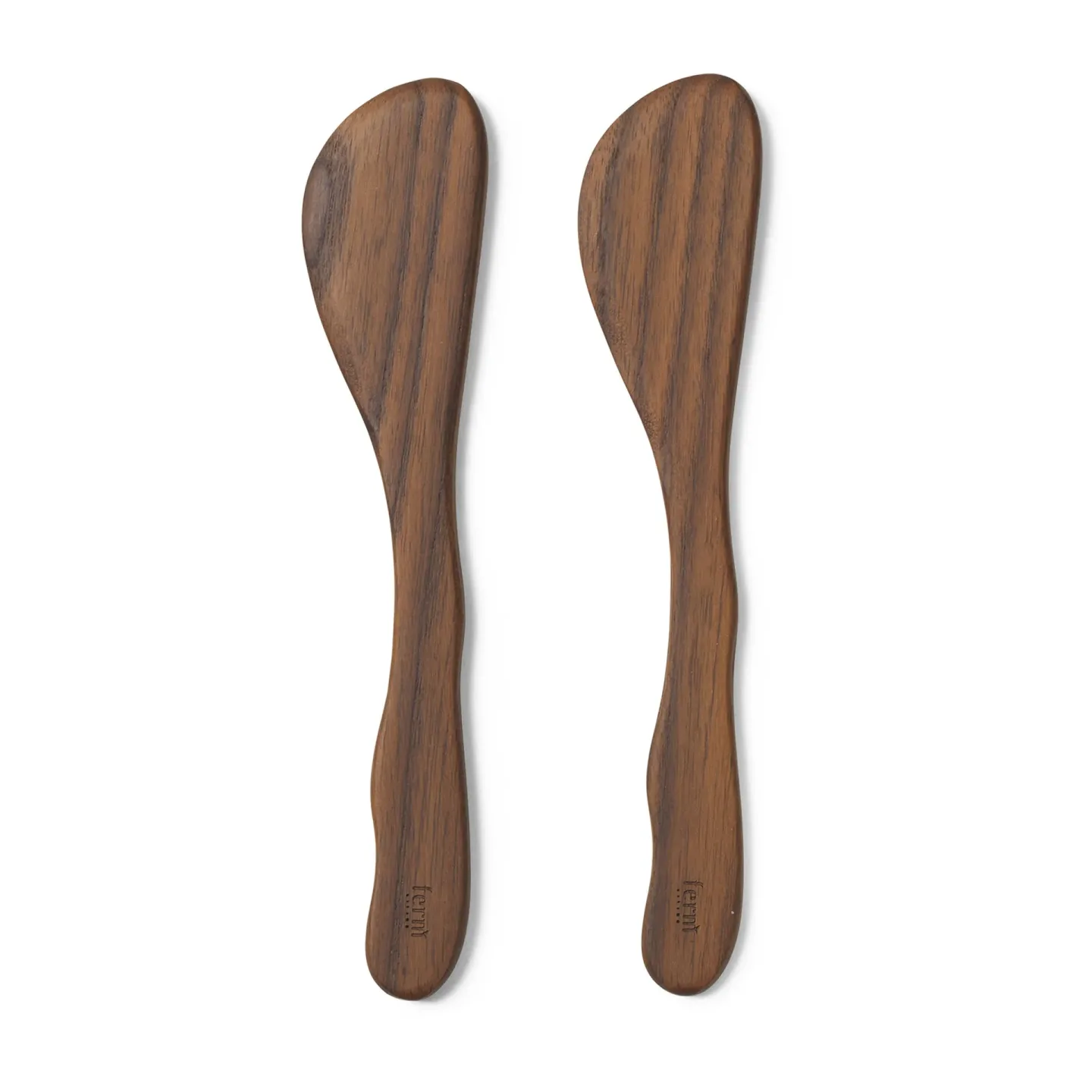Ferm Living Cairn Buttermesser 2er Pack Dark Brown
