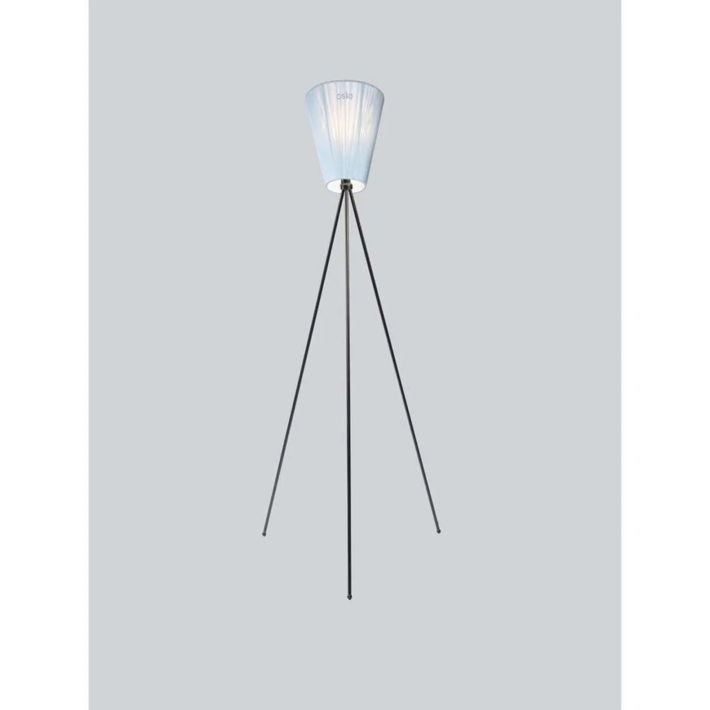 Oslo Wood Gulvlampe Sort/Lys Blå - Northern - Stue - Metal