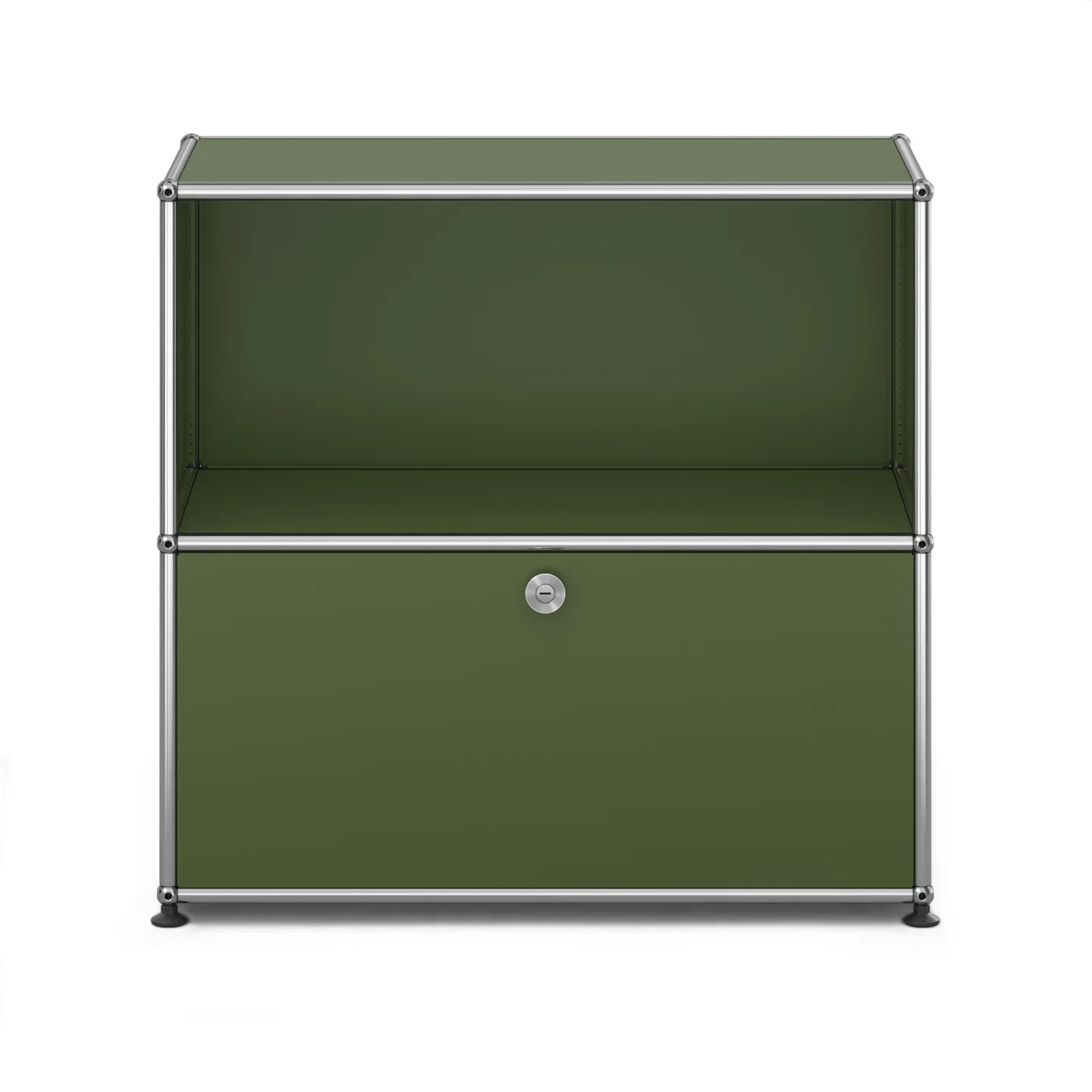 USM - USM Haller M62 36 Olive Green - Skänkar och sideboards - Fritz Haller & Paul Schärer - Grön - Metall