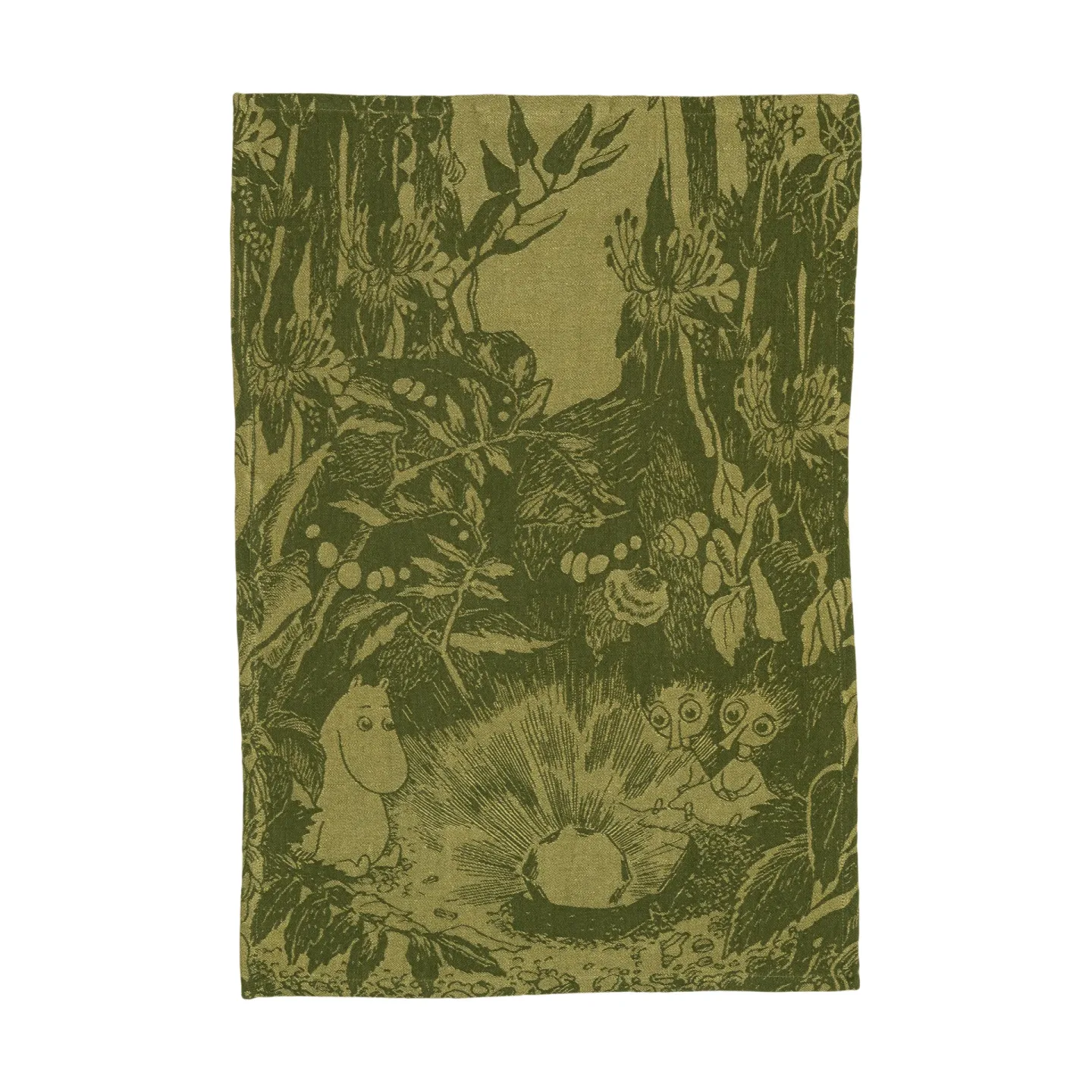 Moomin Arabia Mystikens skog Mumin Küchentuch Grün, 45x65 cm