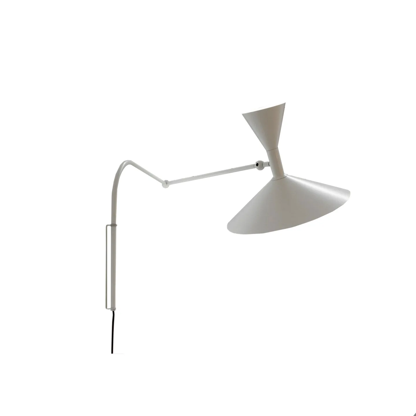 Nemo Lighting - Lampe De Marseille Wall White Wash - Vägglampor - Le Corbusier - Vit - Metall