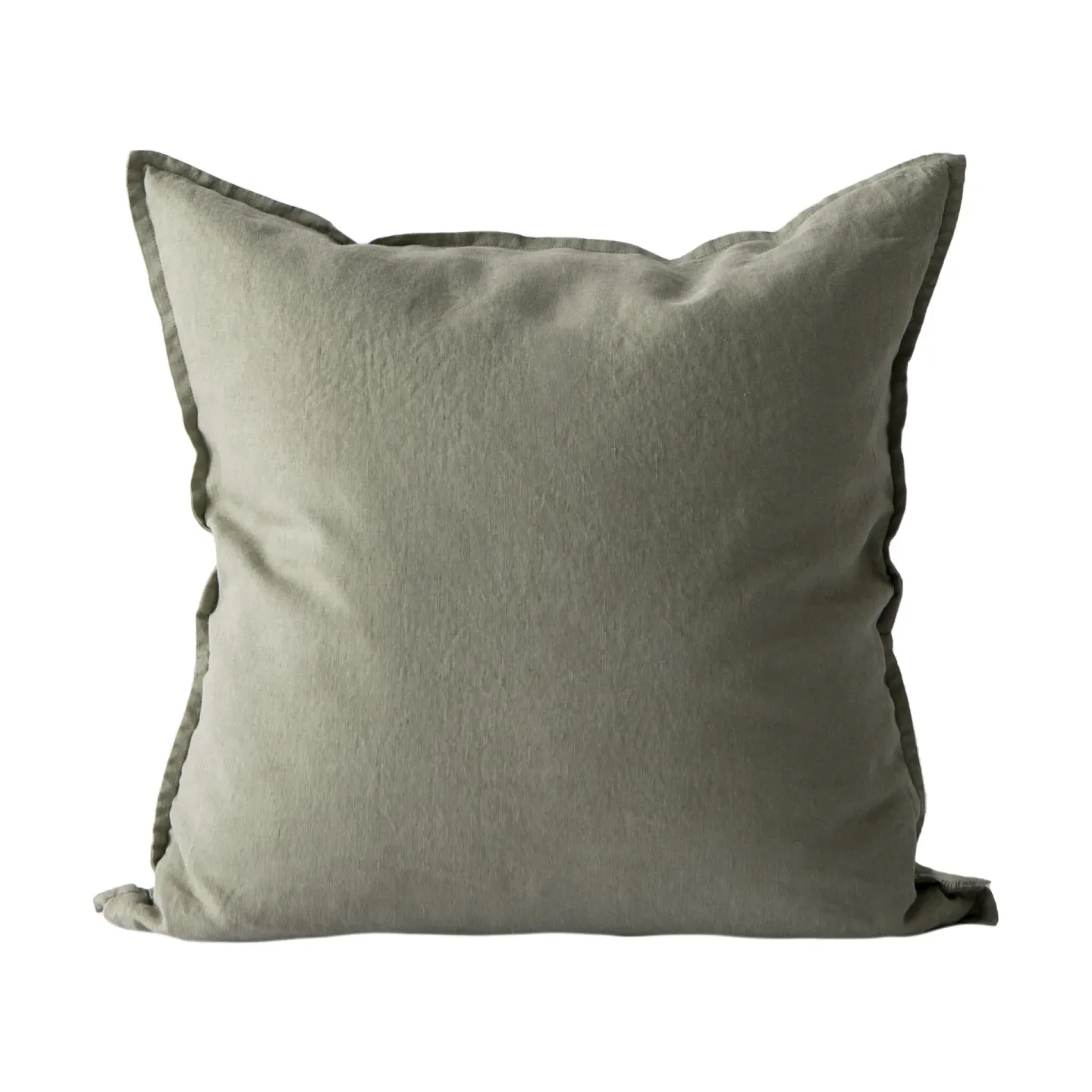 Tell Me More Washed linen Kissenbezug 50 x 50cm Olive