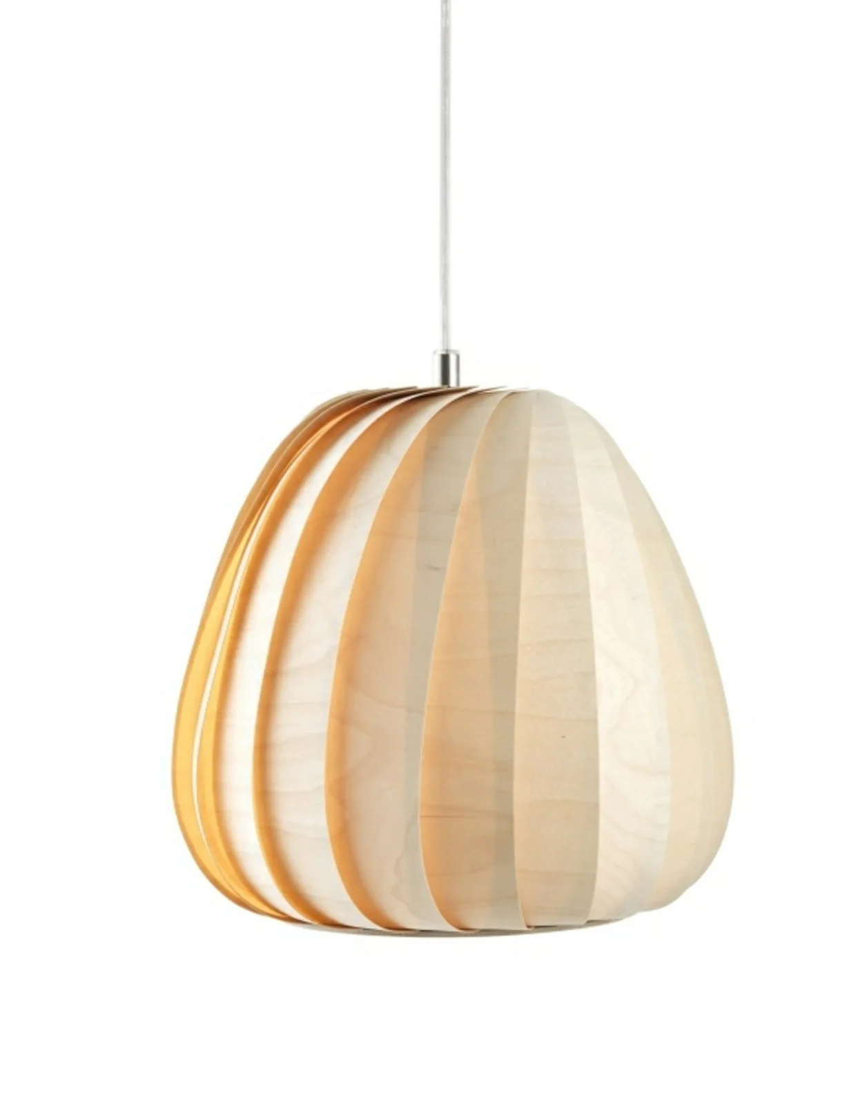 TR12 Pendelleuchte Ø30 Birch Natural - Tom Rossau - Wohnzimmer - Holz