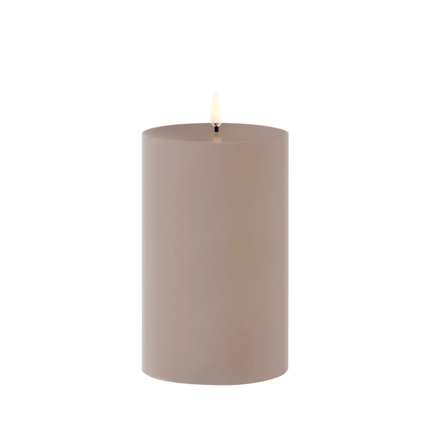Outdoor Stumpenkerze LED 8,4x15 cm Sandstone - Uyuni Lighting - Terrasse - Kunststoff