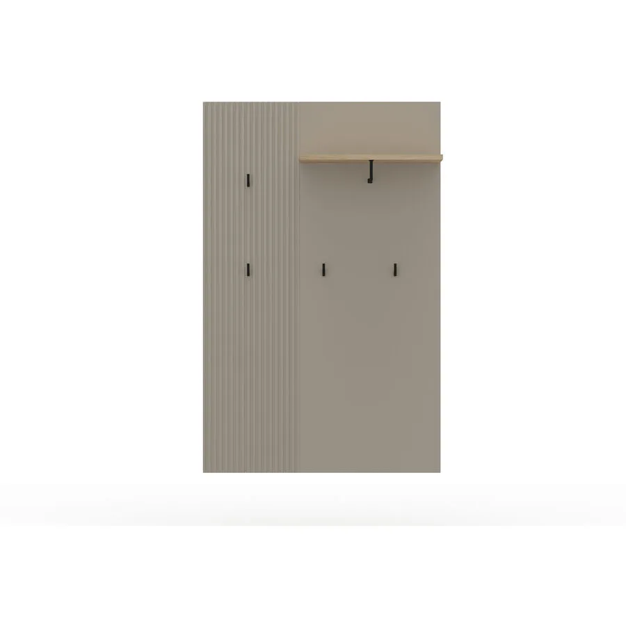 Garderobenpaneel Hopper taupe Holzwerkstoff B 85 T 26 H 133 cm