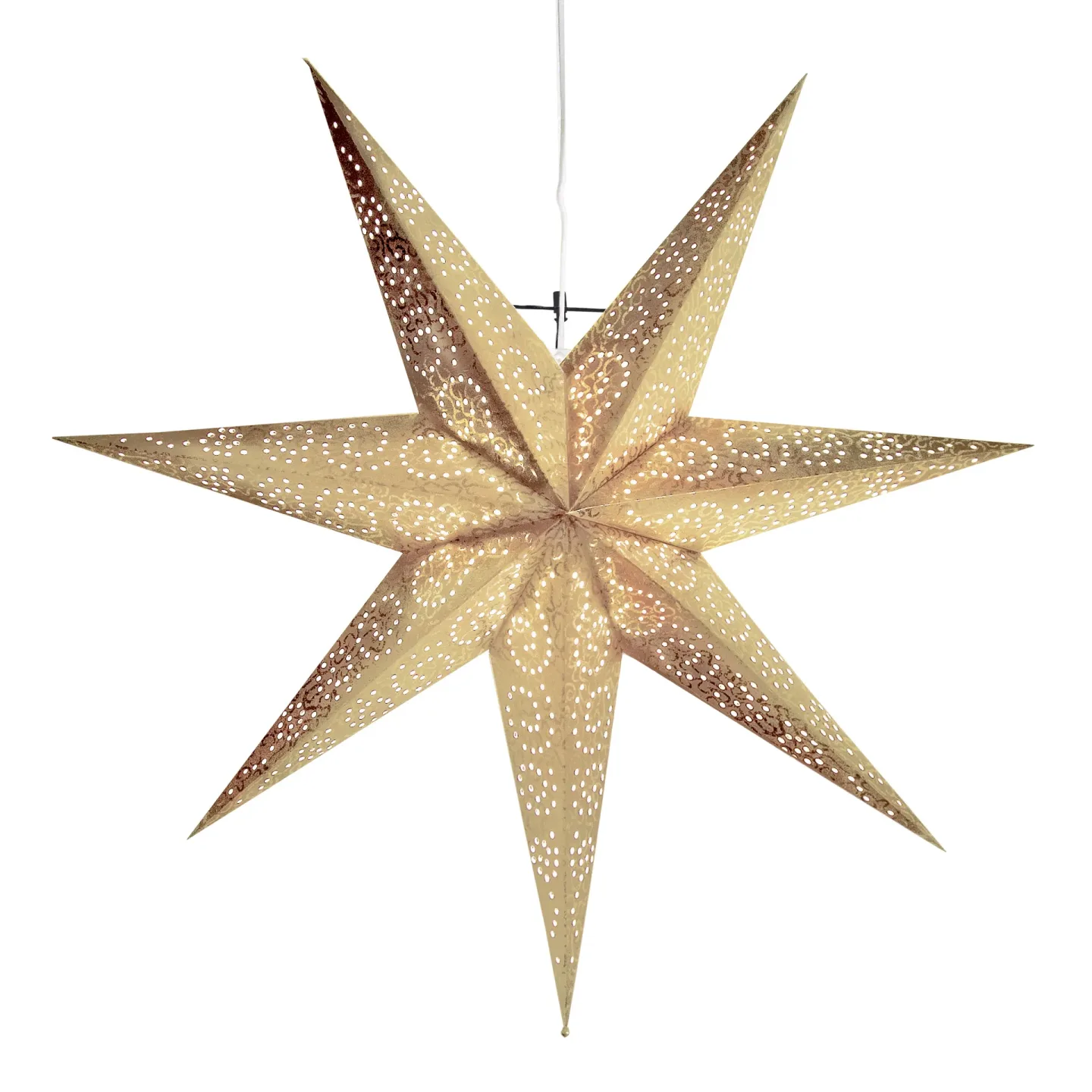 Star Trading Antique adventsstjärna 60 cm guld