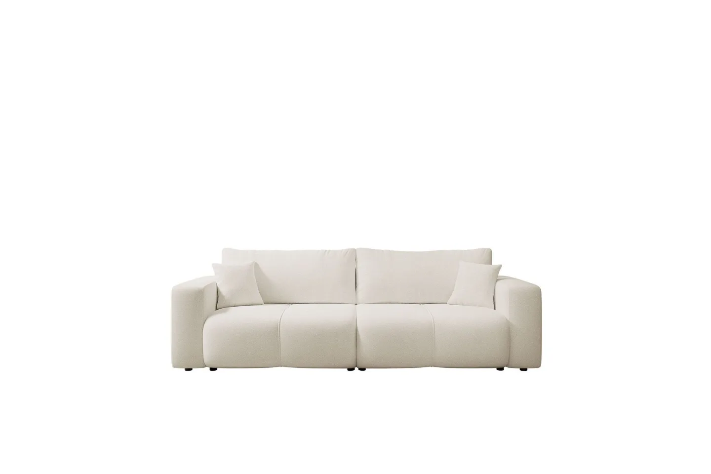 Flo Bäddsoffa 3-sits i Plysch - Grå