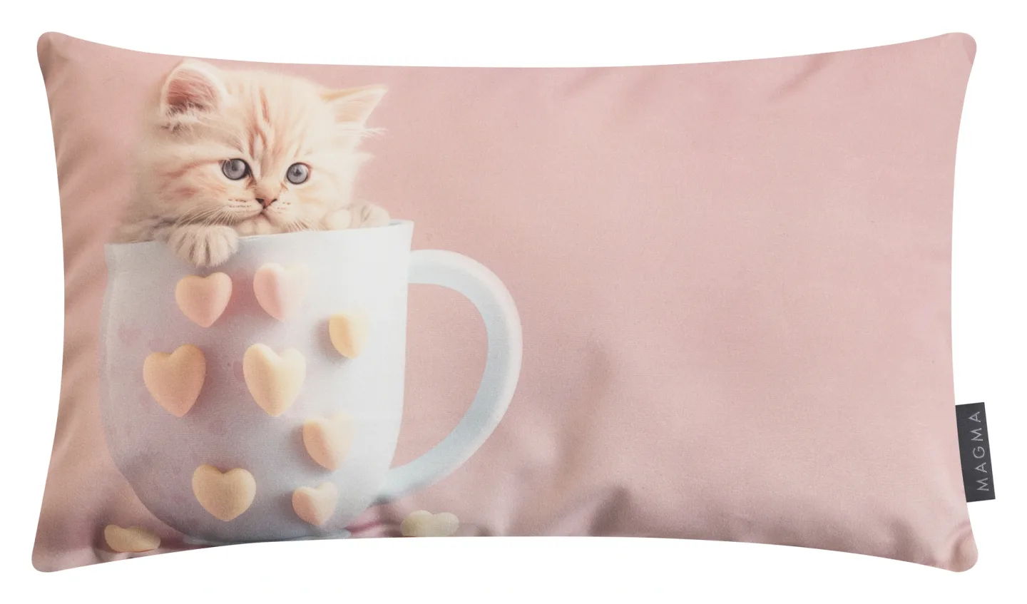 Magma Kissenhülle Candy, Katze 50x30 cm | Schubiger Möbel