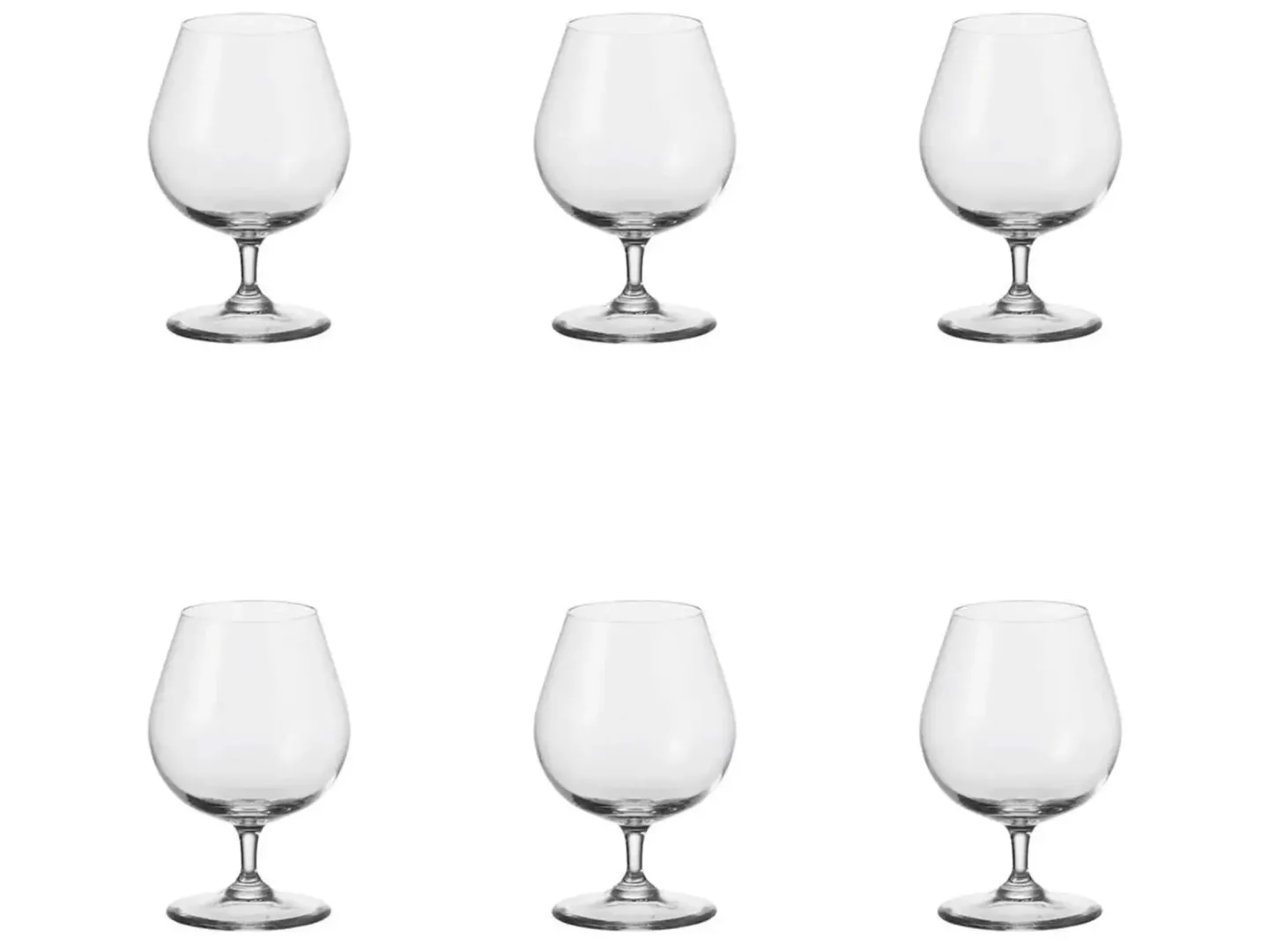 Alltron Cognacglas Ciao 4 Dl, 6 Stück Transparent | Schubiger Möbel