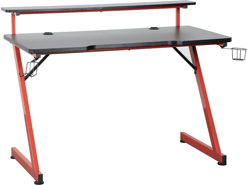 Gaming Schreibtisch CODE 64x120x91cm schwarz
