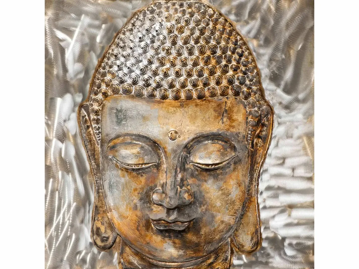 image LAND Bild Buddhas Haupt Gelb | Schubiger Möbel