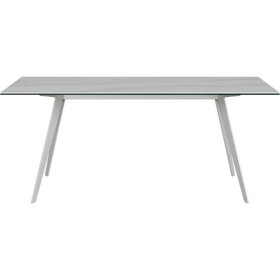Esstisch Salazar hellgrau/weiss Keramik B 100 T 180 cm