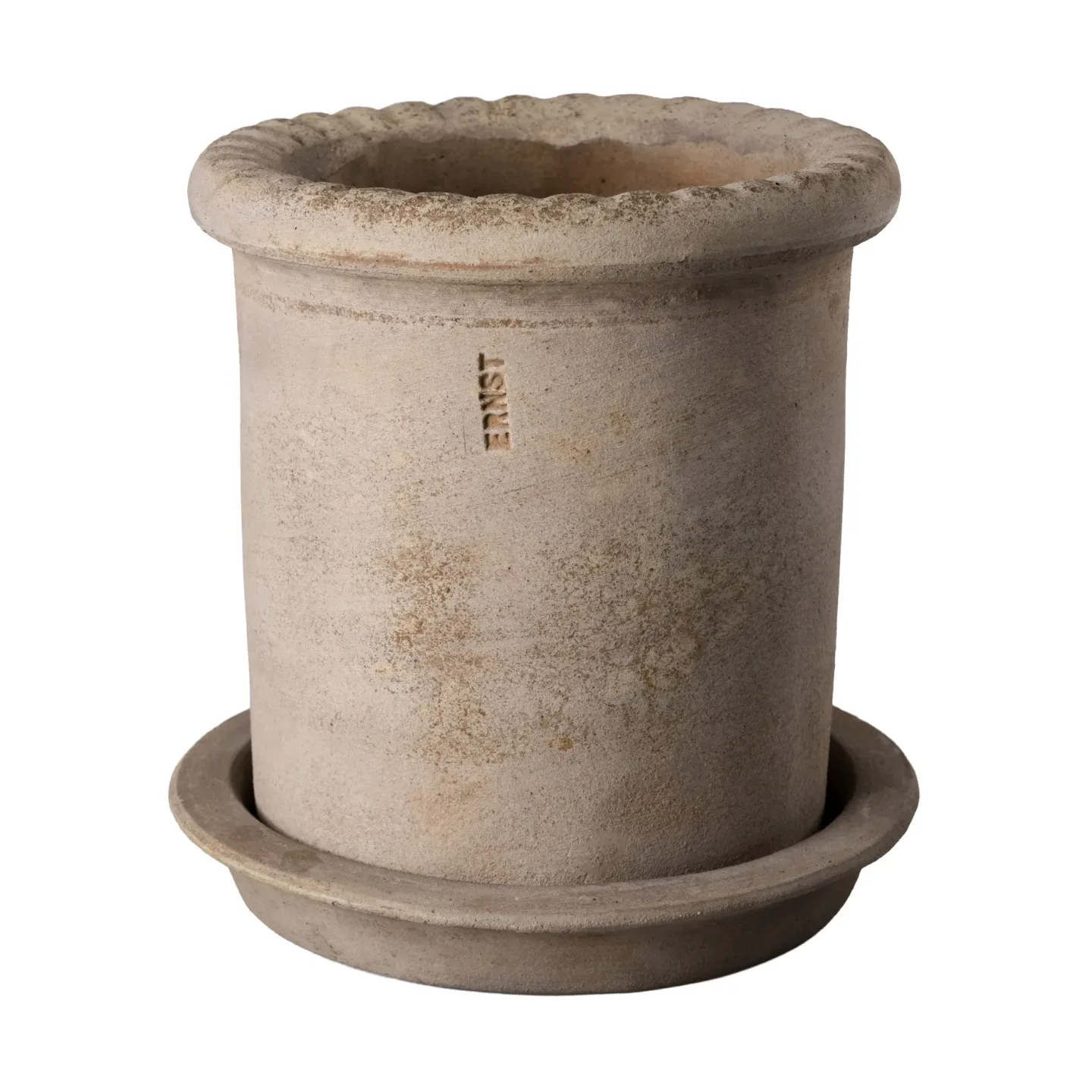 ERNST Ernst Terrakotta-Topf mit Untersetzer Ø16x16 cm