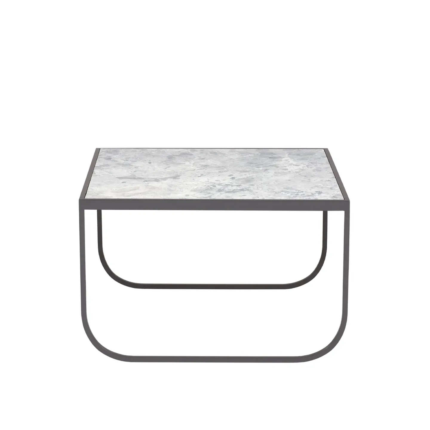 Asplund - Tati Coffee Table 63,5 Low (square) - Soffbord - Grå - Metall/Sten