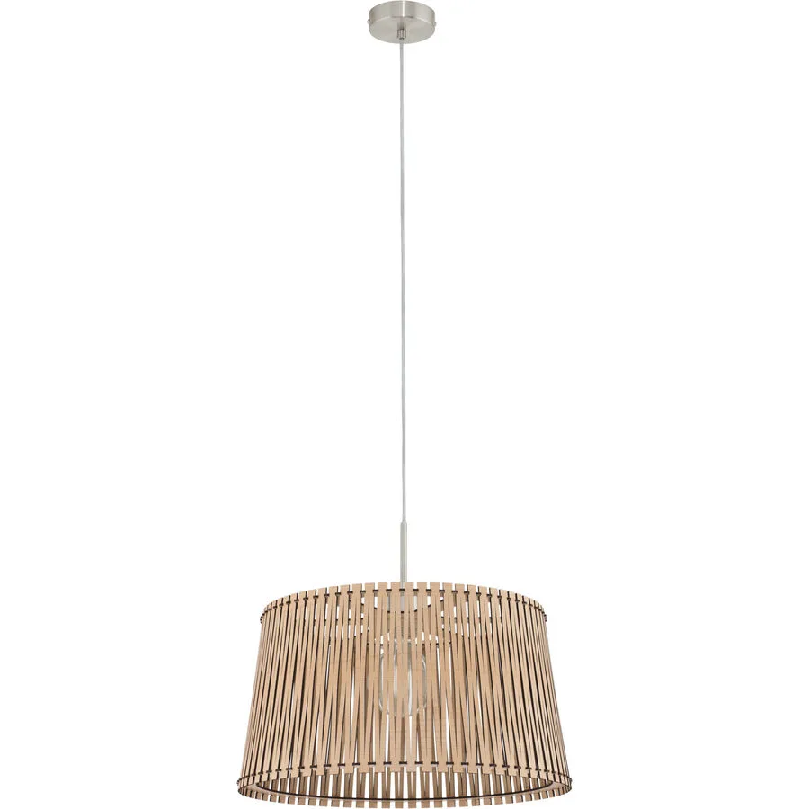 Eglo Pendellampe Sendero Grau Stahl 130 cm - Farbe: Nickel matt