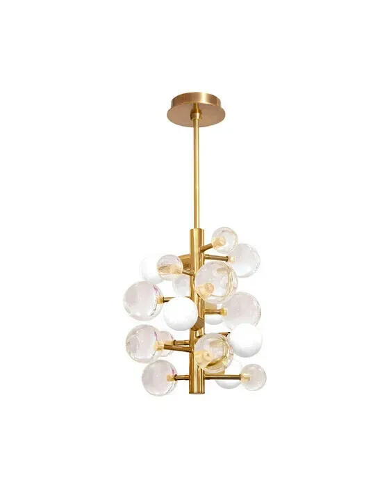 Globo Chandelier Brass