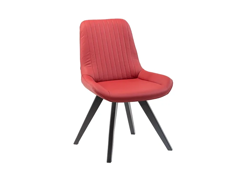 Stuhl AROSA Echtleder rot