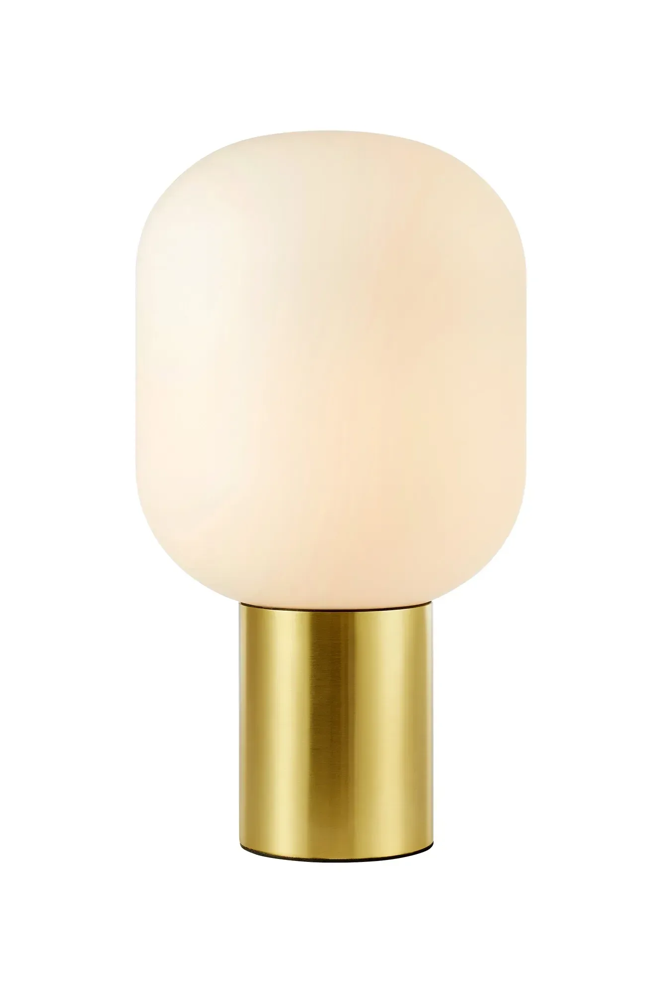 Brooklyn Tischlampe Messing/Weiß 44 cm