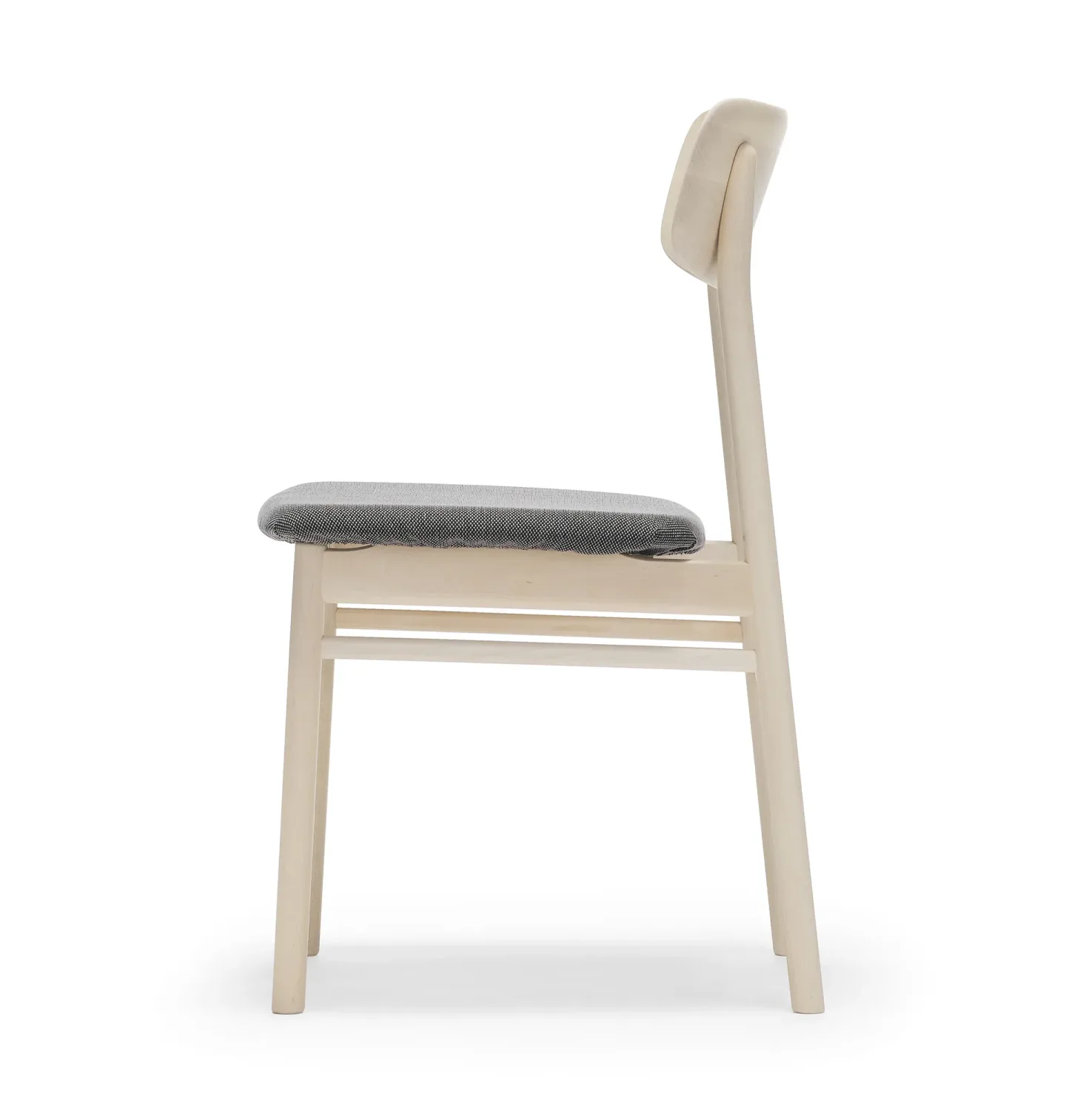 Stolab Prima Vista stol björk ljus mattlack Tyg blues 9202 brun-beige