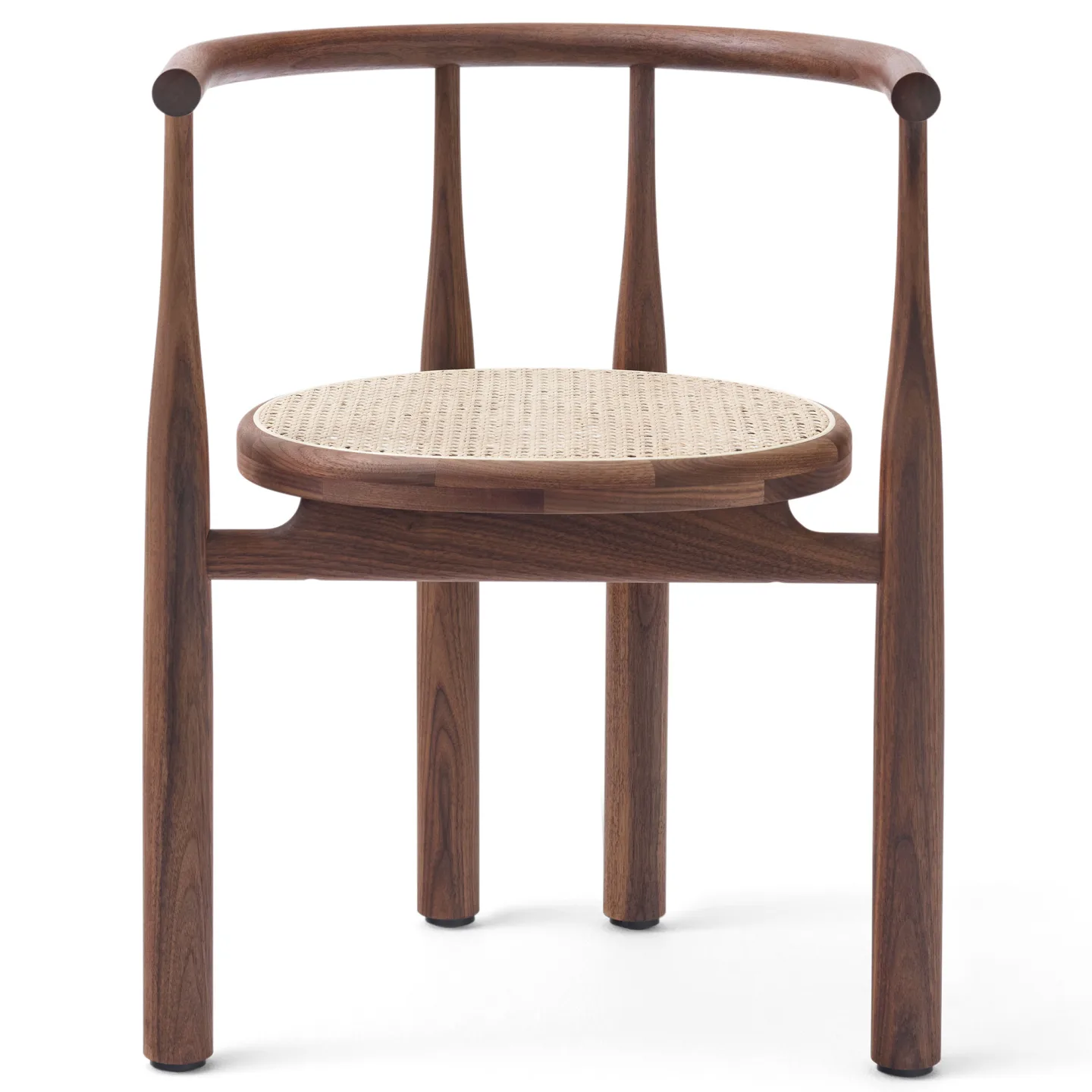 New Works - Bukowski Chair French Cane - Walnut w. French Cane - Matstolar - Steven Bukowski - Träfärgad - Trä