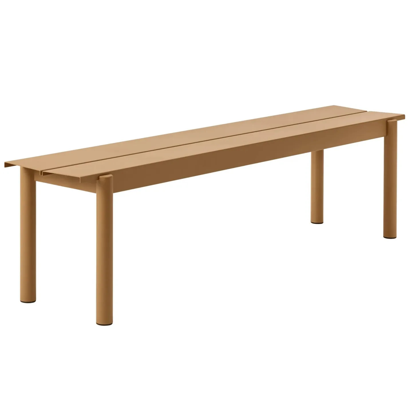 Muuto Linear steel bench bänk 170x34 cm Burnt orange