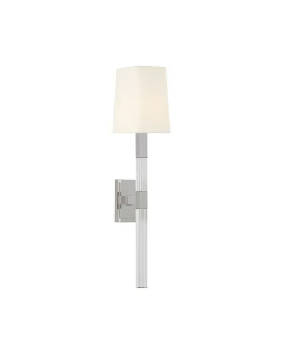 Reagan Tail Sconce Polished Nickel Medium