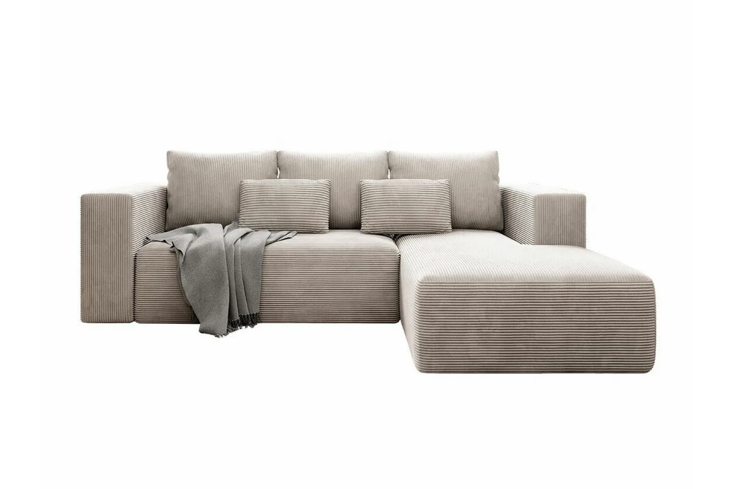 Listowel 3-sits Hörnbäddsoffa Beige/Light beige -
